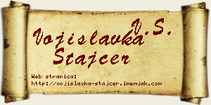 Vojislavka Štajcer vizit kartica